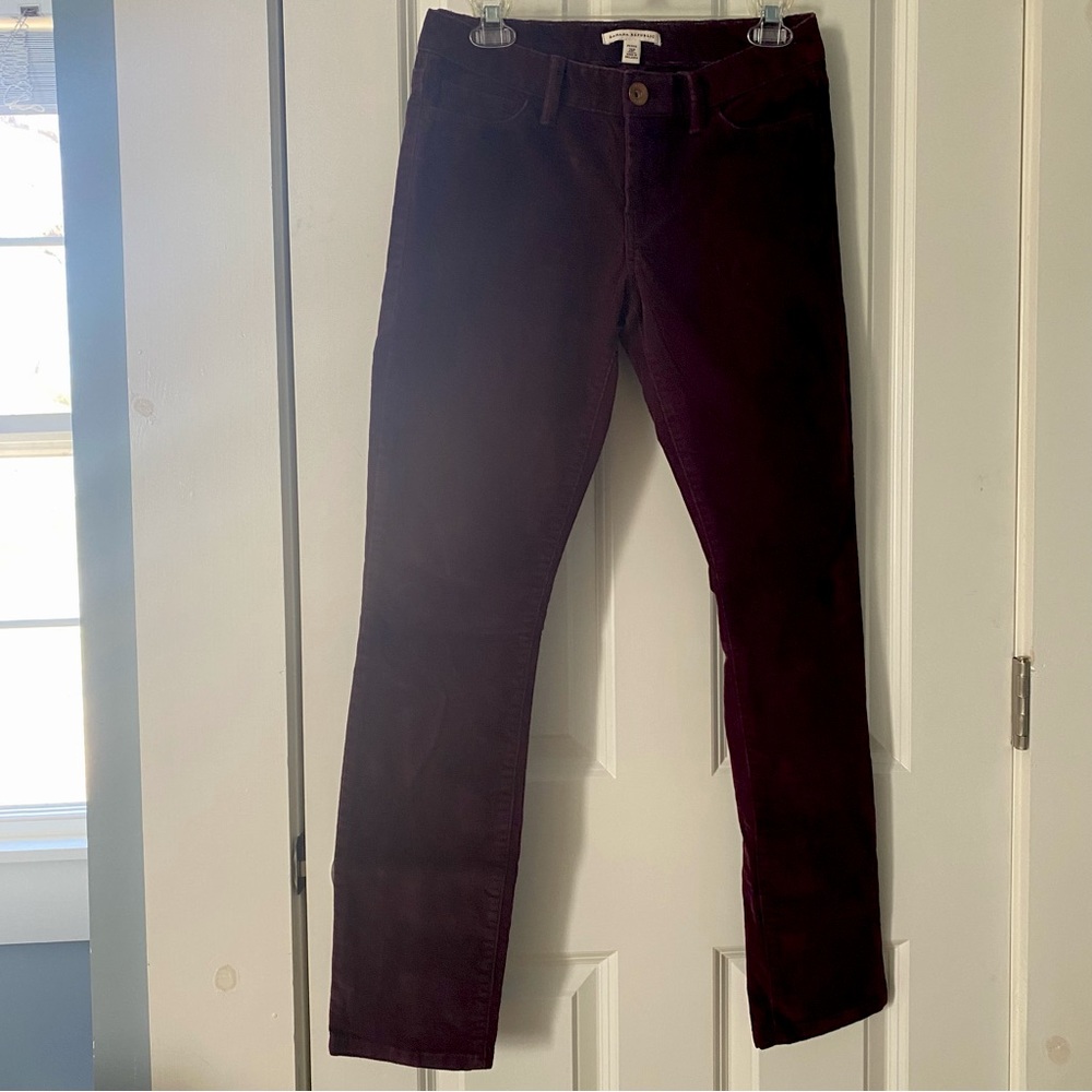 Banana Republic Classic corduroy pant, Womens 26P, berry